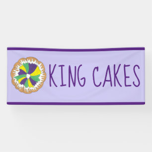 Banderoles Nouvelle-Orléans Mardi Gras King Cakes