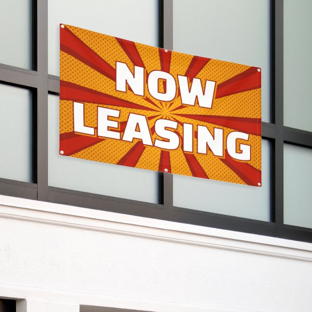 Banderoles Now Leasing Apartments Large Outdoor (Bâtiment extérieur)