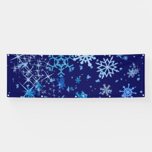 Banderoles Nuit de Noël neige