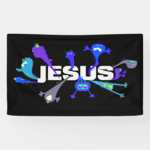 Banderoles Nuits de Jésus effrayantes
