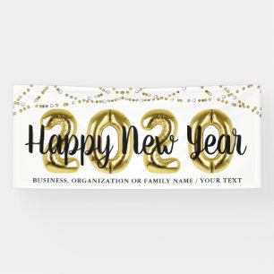 Banderoles Numéros de ballons de la nouvelle année 2020 HEURE