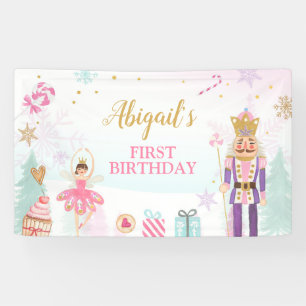 Banderoles Nutcracker Anniversaire de la fille Terre des douc