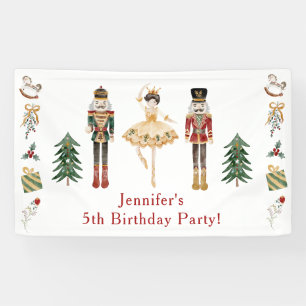 Banderoles Nutcracker hiver merveilleuse fête d'anniversaire 