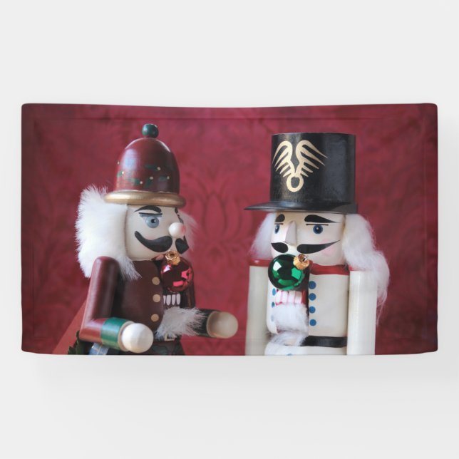 Banderoles Nutcrackers aux ornements (Horizontal)