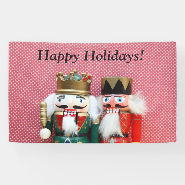 Banderoles Nutcrackers avec pois (Horizontal)