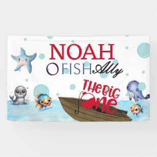 Banderoles O-fish-ally One, Pêcher pour le grand anniversaire