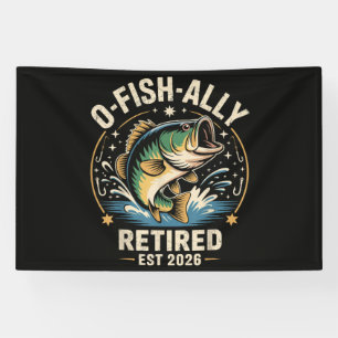 Banderoles O-Fish-Ally Retraité Pêcheur 2026 Pêche
