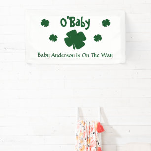 Banderoles O'Baby St Patrick's Day Baby shower