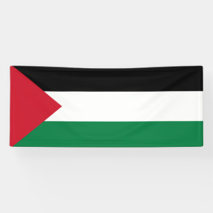 Banderoles officiellement le drapeau de l'État de Palestine