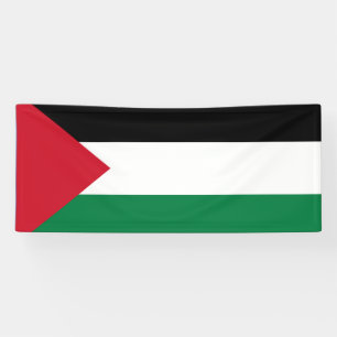 Banderoles officiellement le drapeau de l'État de Palestine