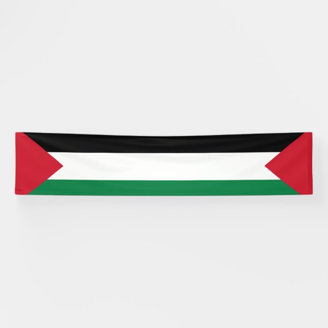Banderoles officiellement le drapeau de l'État de Palestine (Horizontal)