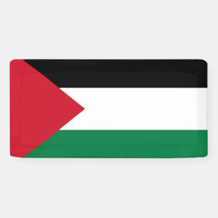 Banderoles officiellement le drapeau de l'État de Palestine