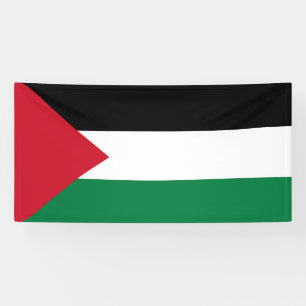 Banderoles officiellement le drapeau de l'État de Palestine