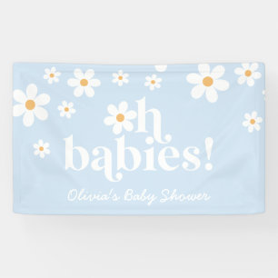 Banderoles Oh Bébés! Rétro Daisy Baby Shower bohème