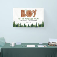 Oh Boy - Rustic Boy Baby shower Woodland