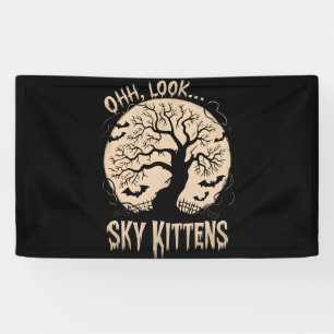 Banderoles Oh Regardez Les Chats Du Ciel Halloween Drôles De