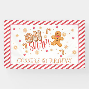 Banderoles Oh Snap Our Little Cookie Banner - Garçon