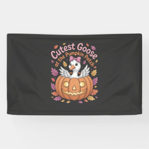 Banderoles Oie cutest au Citrouille Patch Thanksgiving