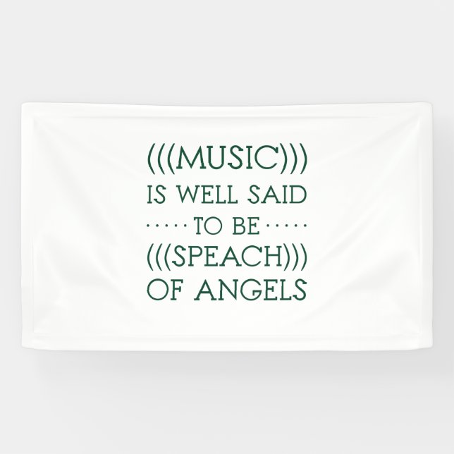 Banderoles On Dit Que La Musique Est D'Angles (Horizontal)