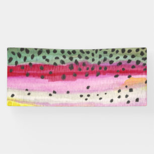 Banderoles Oncorhynchus Mykiss, truite arc-en-ciel