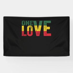 Banderoles One Love Jamaican Rasta Reggae