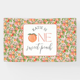 Banderoles One Sweet Peach 1er anniversaire