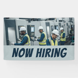 Banderoles Opérateurs de machine maintenant l'embauche banniè