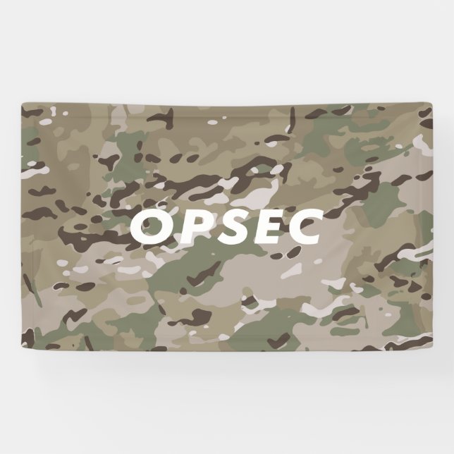 Banderoles OPSEC - Sécurité des opérations (Horizontal)