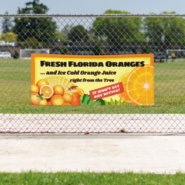 Banderoles Oranges fraîches de Floride (En situation)