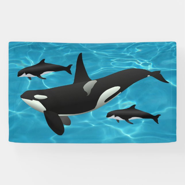 Banderoles Orca Whales (Horizontal)