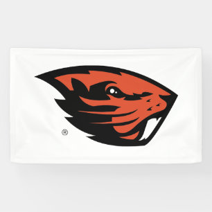 Banderoles Oregon State Beavers   Tête de castor