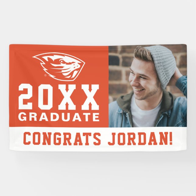 Banderoles Oregon State Beavers | Tête de castor (Horizontal)