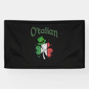 Banderoles O'talian Irish St. Patrick's Day Shamrock italien