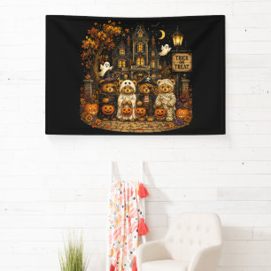 Banderoles Ours des années 90 Halloween Trick or Treat Vintag