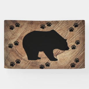 Banderoles Ours Noir Et Paniers Ours