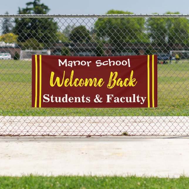 Banderoles Outdoor School Welcome Back Banner (En situation)