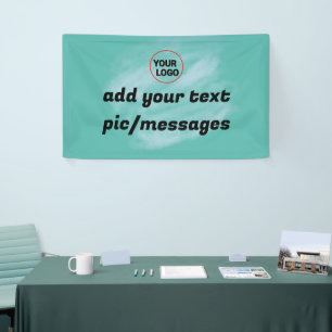 Banderoles Paillettes vert simple scintillant ajoutez votre n