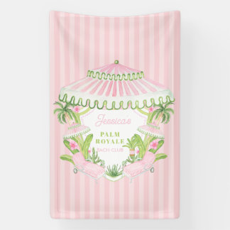 Banderoles Palm Beach Cabana Bach Club | Enterrement de vie d