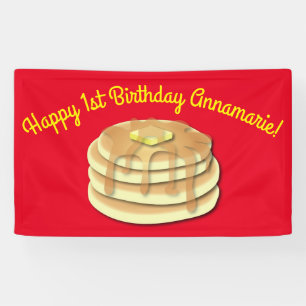 Banderoles Pancake Anniversaire Fête Flapjack Cute Enfants