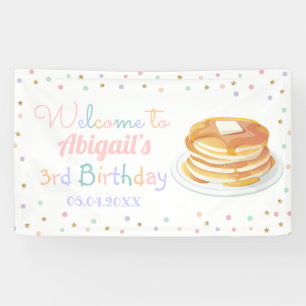 Banderoles Pancakes et pyjamas Parties scintillant Enfant Ann