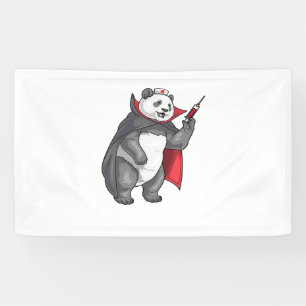 Banderoles Panda Halloween Vampire infirmière T-shirt surdime