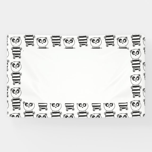 Banderoles Panda Kids (Horizontal)