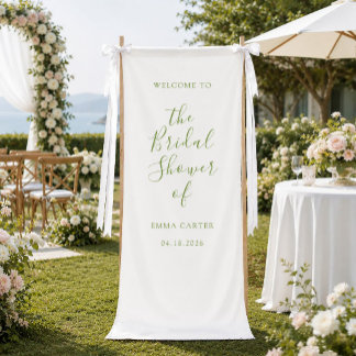 Banderoles Panneau de bienvenue de mariage minimaliste de sau