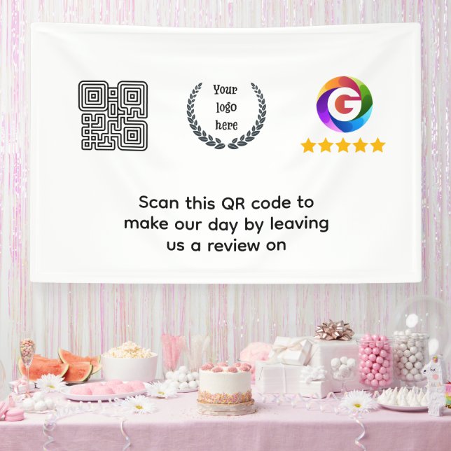 Banderoles Panneau de table Google Reviews | Panneaux de port (Fête)