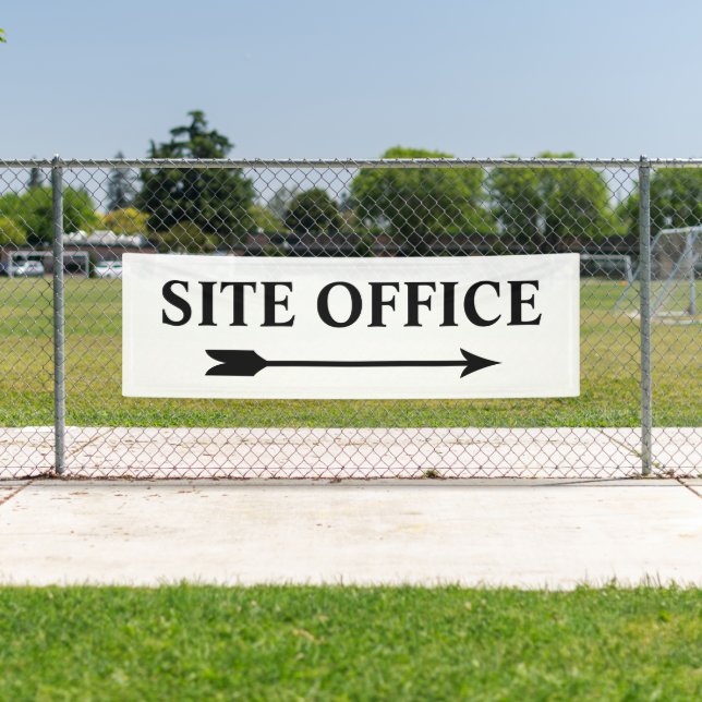 Banderoles Panneau d'orientation du bureau du chantier de con (En situation)