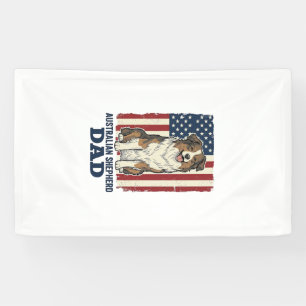 Banderoles Papa Berger Australien Patriotique Vecteur Vintage