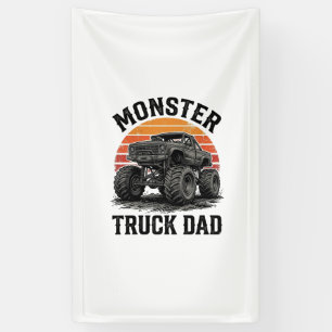 Banderoles Papa camion monstre graphique vintage tout terrain