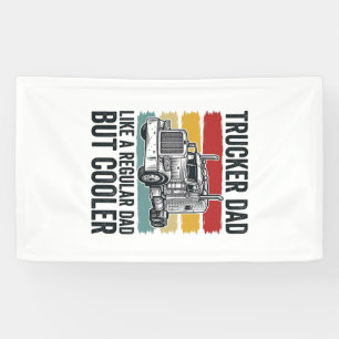 Banderoles Papa routier comme un papa normal mais t-shirt plu