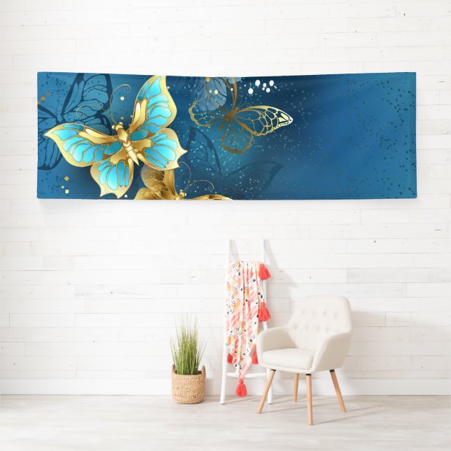 Banderoles Papillons dorés (Insitu)