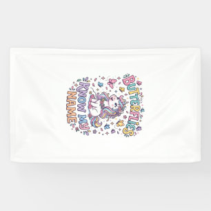 Banderoles Papillons Licornes Connaissent Mon Nom Charmant Ar